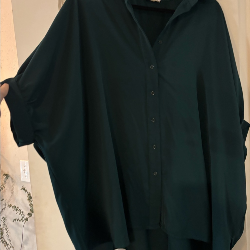 Black Button-Up Blouse
